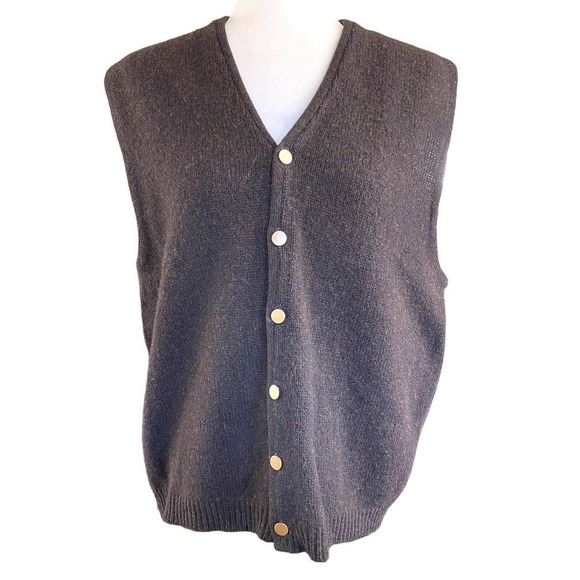 Vtg 60's Wool Vest Hunting Valley Casuals Sz XL Acadamia Core Sweater Classic - Picture 1 of 9